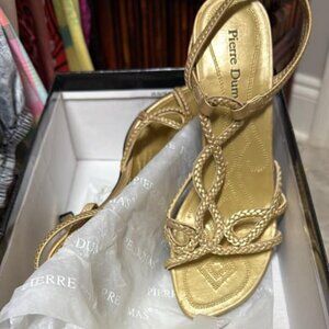 gold heels